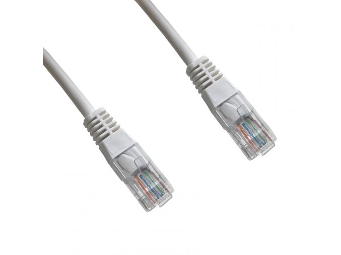 DATACOM patch cord UTP cat5e 0,25M bílý