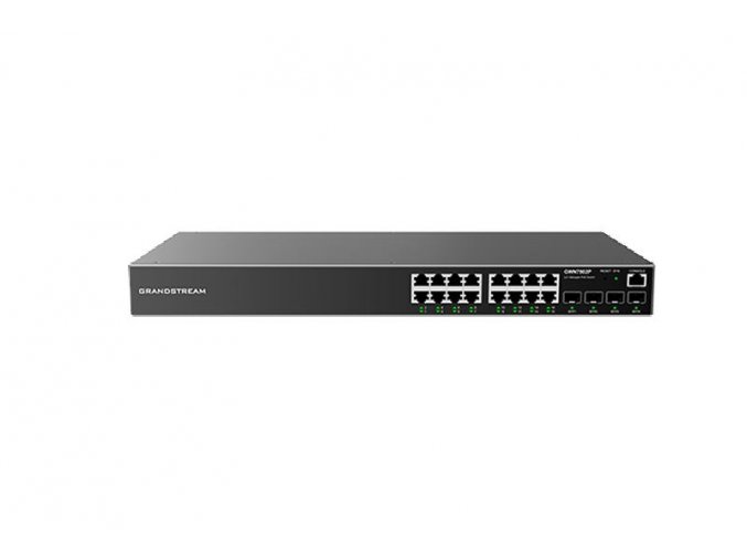 Grandstream GWN7802P Managed Network PoE Switch 16 1Gbps portů s PoE, 4 SFP porty