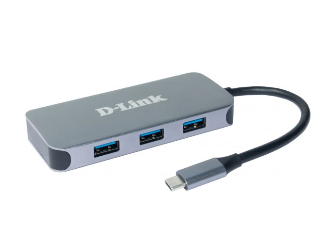 D-Link 6-in-1 USB-C Hub with HDMI/Gigbait Ethernet/Power Delivery