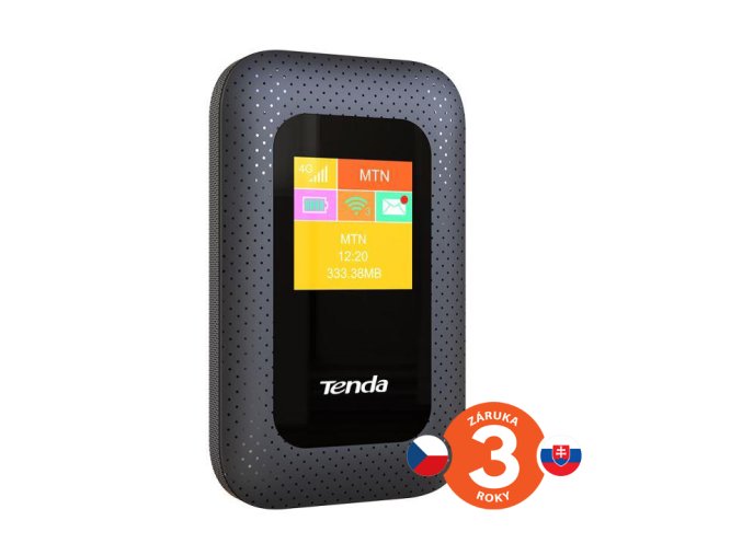 Tenda 4G185 Wi-Fi N300 mobile 4G LTE Hotspot s LCD, baterie 2100 mAh, 1x microSIM,microSD, až 10 hod