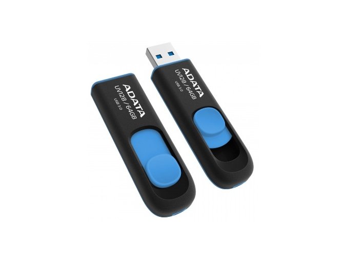 ADATA UV128/64GB/40MBps/USB 3.0/USB-A/Modrá