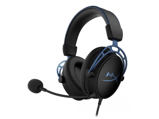 HP HyperX Cloud Alpha S - headset modrý