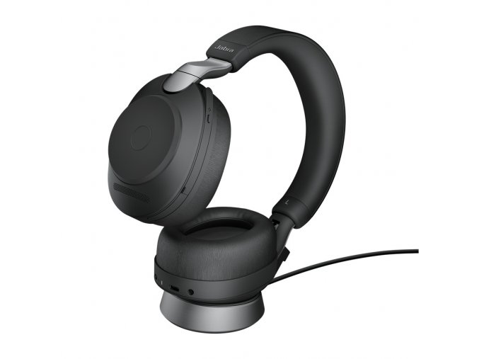 Jabra Evolve2 85/Stereo/ANC/BT/Bezdrát/MS/Stand/Černá