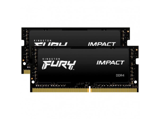 Kingston FURY Impact/SO-DIMM DDR4/32GB/3200MHz/CL20/2x16GB/Black