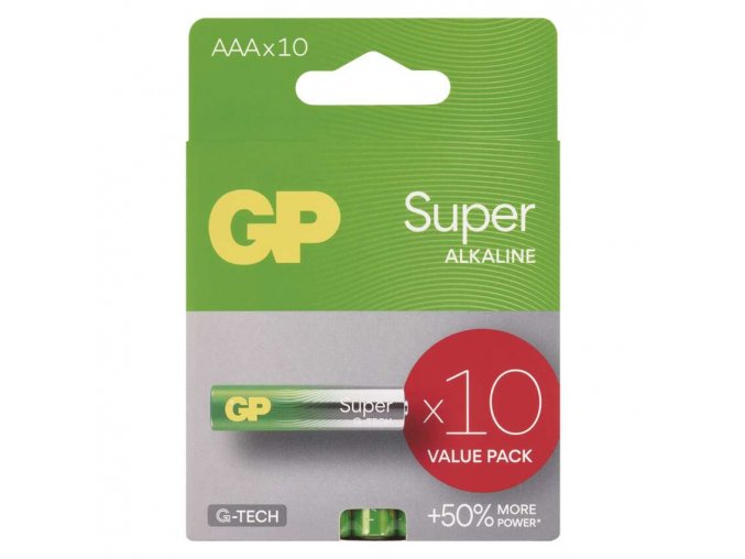 GP Alkalická baterie SUPER AAA (LR03)- 10ks