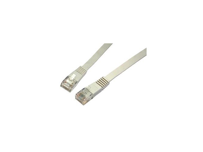 SOLARIX patch kabel plochý CAT5E UTP LSOH 3m šedý