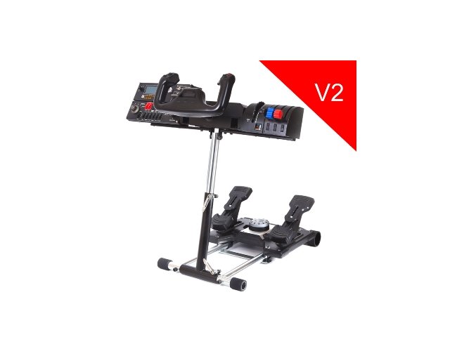 Wheel Stand Pro DELUXE V2, stojan na joystick a pedály Saitek Pro Rudder, Pro Flight Yoke System