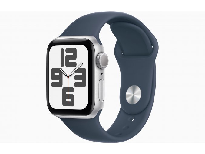 Apple Watch SE/40mm/Silver/Sport Band/Storm Blue/-S/M