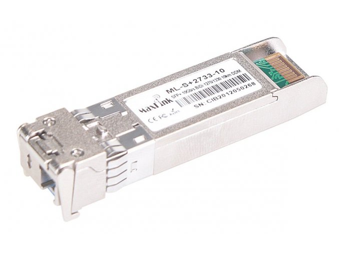 MaxLink 10G SFP+ optický modul, WDM(BiDi), SM, Tx 1270/Rx1330nm, 10km, 1x LC konektor, DDM