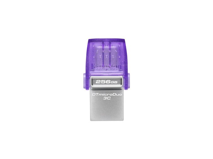 Kingston DataTraveler MicroDuo 3C/256GB/200MBps/USB 3.2/USB-A + USB-C/Fialová