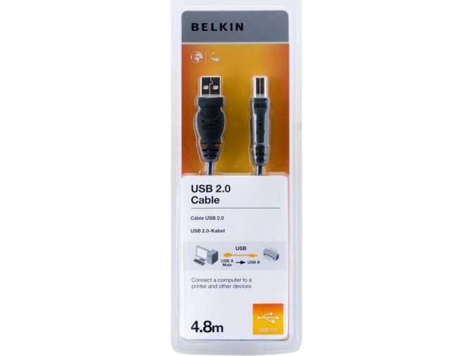 BELKIN USB 2.0 kabel A-B, řada standard, 4.8 m