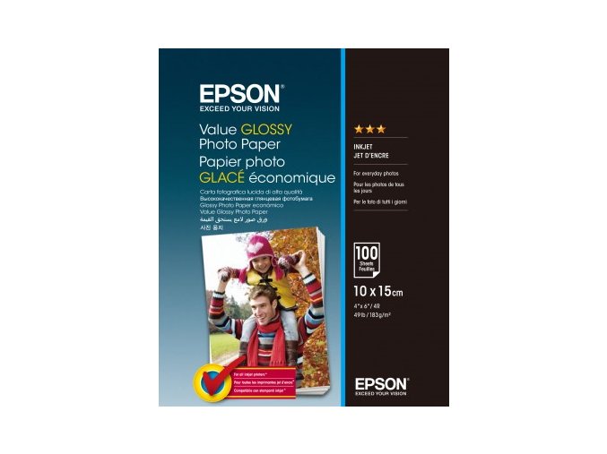 EPSON Value Glossy Photo Paper 10x15cm 100 sheet