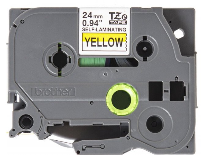 Brother TZE-SL651, žlutá/černá, 24mm, samolaminovací