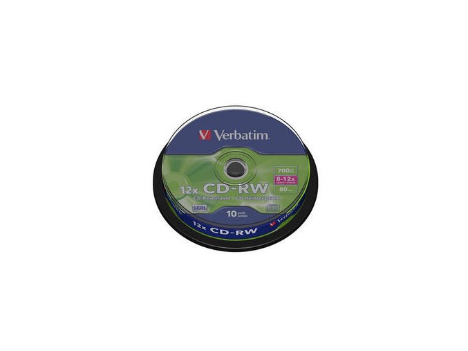 VERBATIM CD-RW 80min. 8-12x, 10 cake