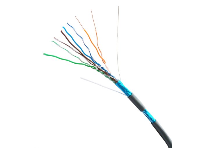 DATACOM FTP Cat5e PVC kabel 305m (drát), šedý