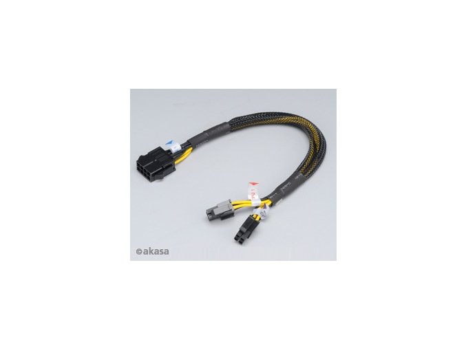 Redukce z 8pin (M) na 8pin (2x4pin) - 30 cm