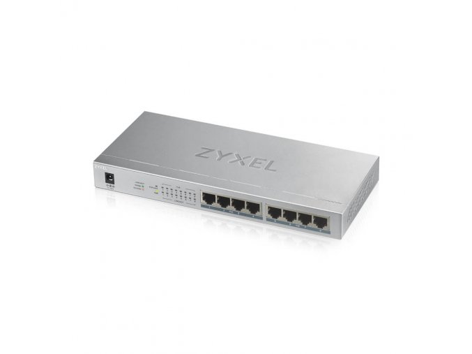 Zyxel GS1008-HP, 8 Port Gigabit PoE+ unmanaged desktop Switch, 8 x PoE, 60 Watt