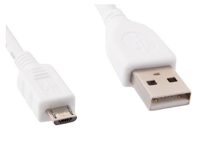 GEMBIRD kabel microUSB - USB, 1m, bílý