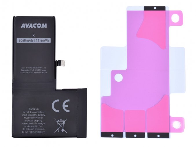 AVACOM baterie pro Apple iPhone X - vysokokapacitní, Li-Ion 3,81V 3060mAh (náhrada 616-00346)