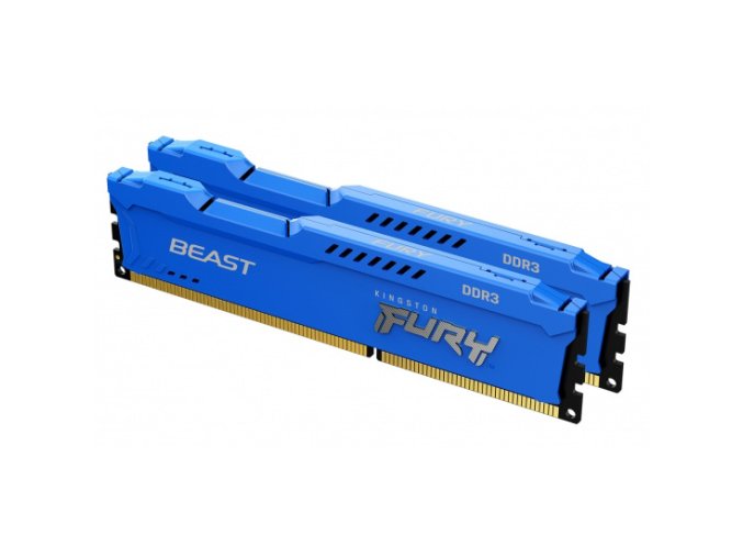 Kingston FURY Beast/DDR3/8GB/1600MHz/CL10/2x4GB/Blue