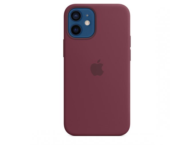 iPhone 12 mini Silicone Case with MagSafe Plum/SK