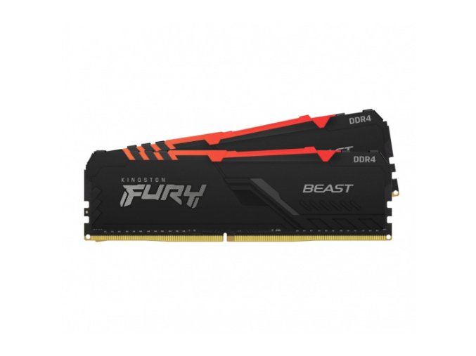 Kingston FURY Beast/DDR4/16GB/3200MHz/CL16/2x8GB/RGB/Black