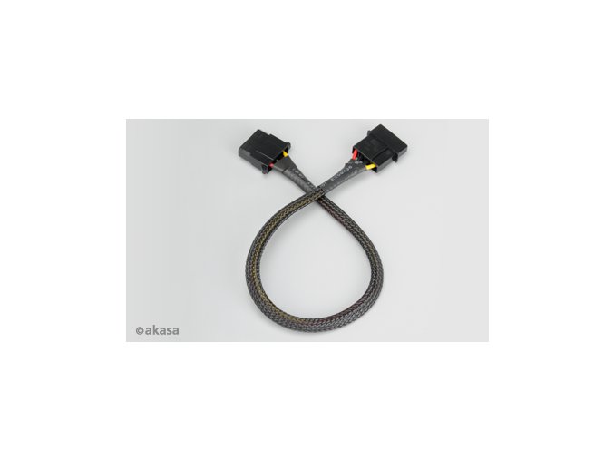 AKASA - 4-pin molex - 30 cm prodlužovací kabel