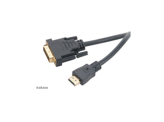 AKASA - DVI-D na HDMI kabel - 2 m