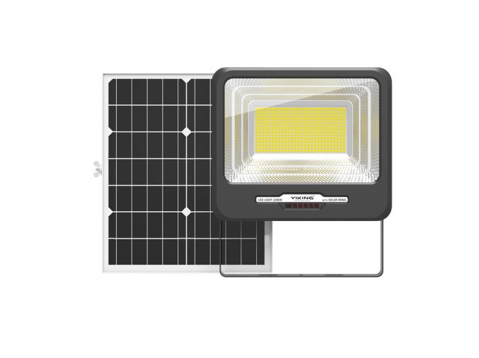 LED světlo Viking J200W se solárním panelem