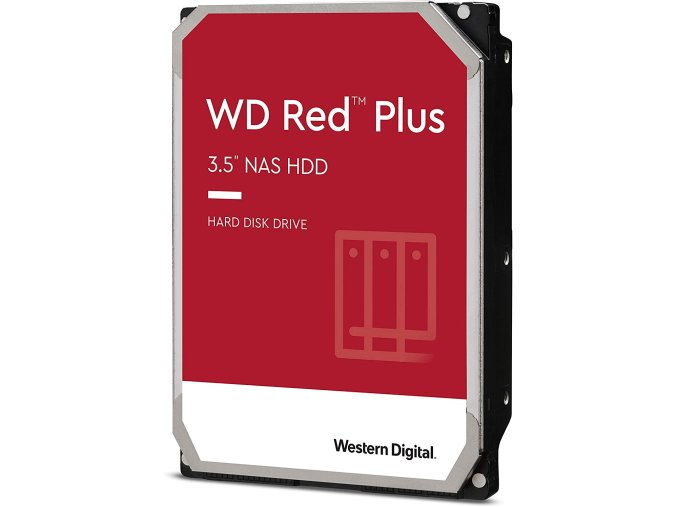 WD Red Plus/4TB/HDD/3.5"/SATA/5400 RPM/Červená/3R