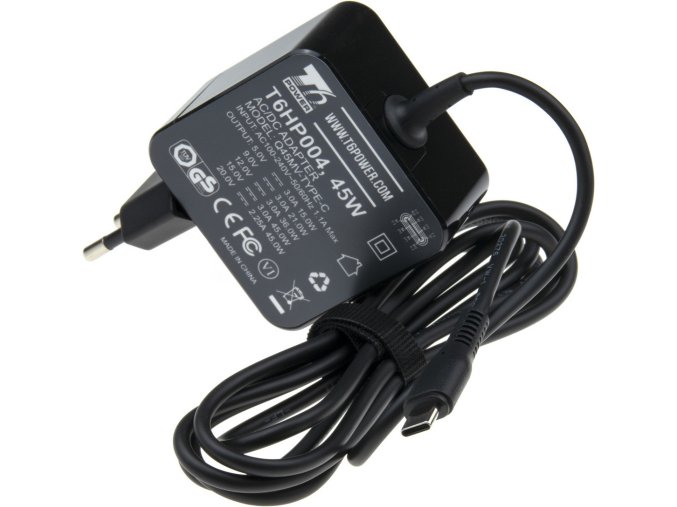 T6 Power univerzální adaptér k notebooku, 45W, USB-C