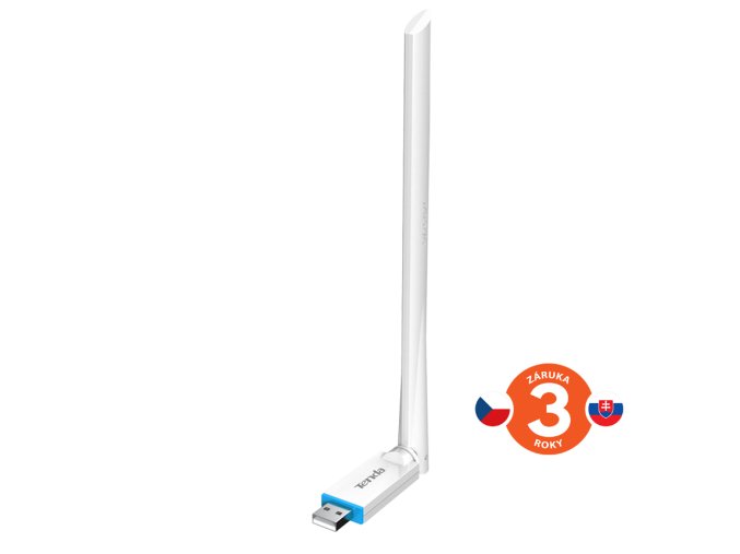 Tenda U2v5 AX300 WiFi 6 USB Adapter, 286 Mb/s, 802.11ax/b/g/n, 6 dBi, Soft AP, Win 7/10/11, Linux