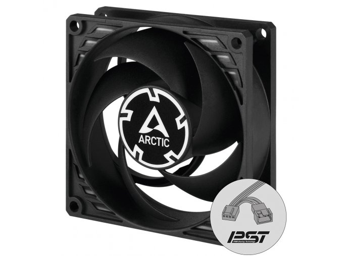 ARCTIC P8 PWM PST Case Fan - 80mm case fan with PWM control and PST cable