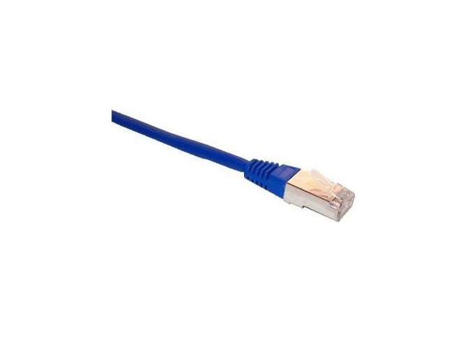 Patch cord FTP cat5e 0,25M modrý