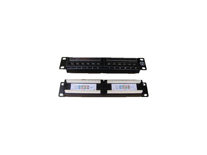 DATACOM Patch panel 10“ UTP cat5e 12portů