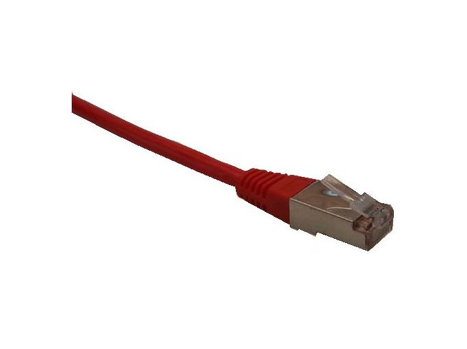 Patch cord FTP cat5e 0,25M červený