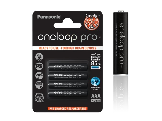 Panasonic Eneloop Pro AAA NiMH 1,2V 930mA BL4