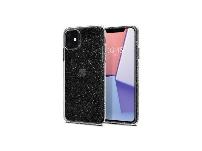 Ochranný kryt Spigen Liquid Crystal Glitter pro Apple iPhone 11 transparentní