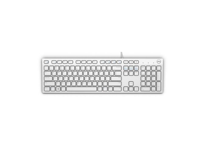 Dell klávesnice, multimediální KB216, GER bílá