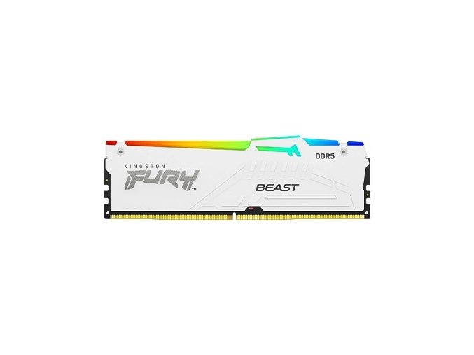 Kingston FURY Beast White/DDR5/16GB/6000MHz/CL40/1x16GB/RGB/White