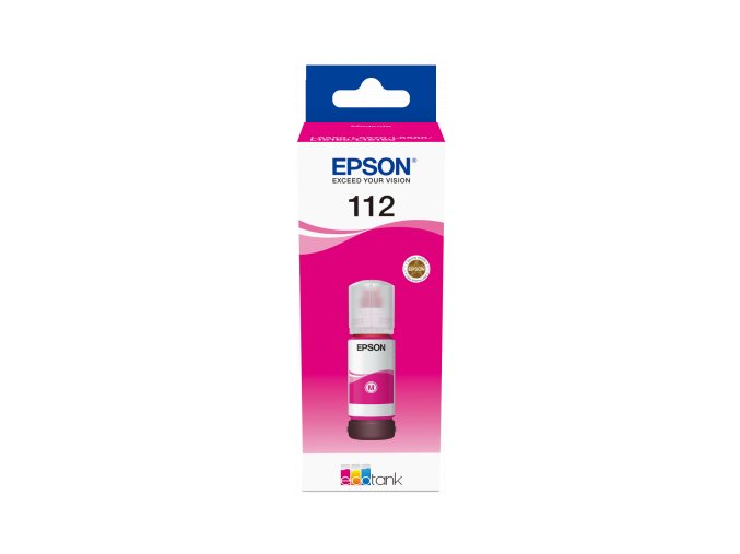 Epson 112 EcoTank Pigment Magenta ink bottle