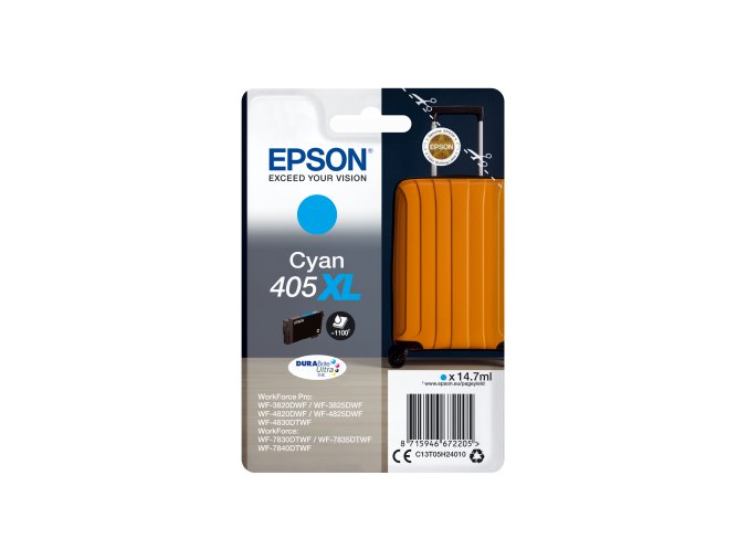 Epson Singlepack Cyan 405XL DURABrite Ultra Ink