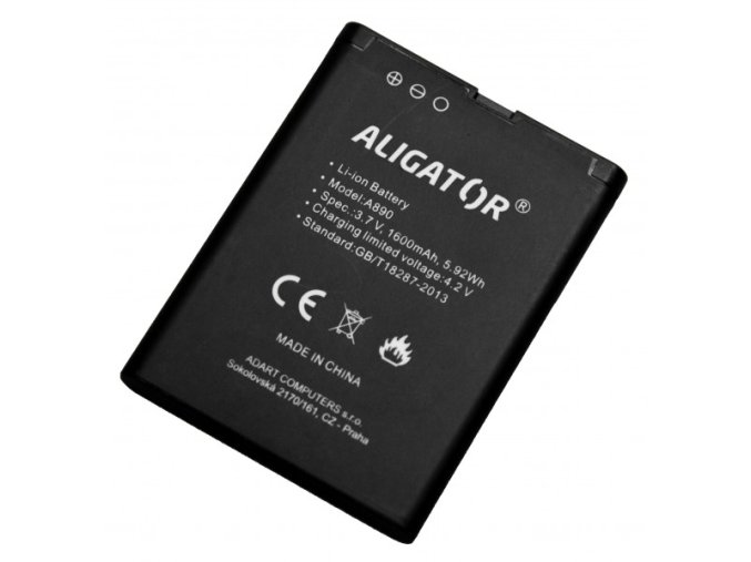 Aligator baterie A890/A900, Li-Ion 1600 mAh