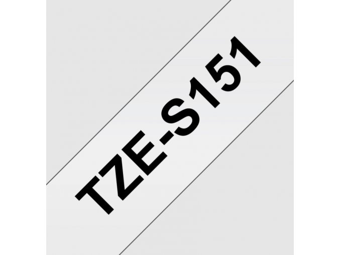 TZE-S151,průsvitná / černá, 24mm
