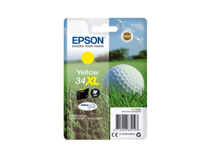 Epson Singlepack Yellow 34XL DURABrite Ultra Ink