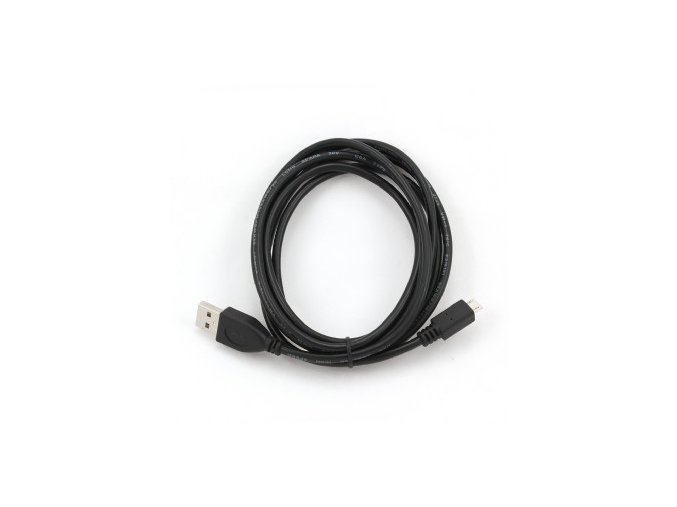 Kabel USB A-B micro, 1m, 2.0, černý, high quality