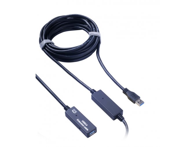 PremiumCord USB 3.0 repeater a prodlužovací kabel A/M-A/F  10m