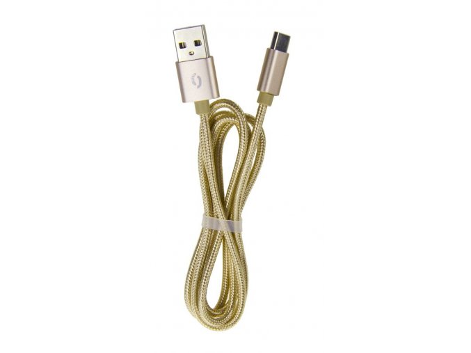 ALIGATOR datový kabel TUBA 2A Micro USB zlatý