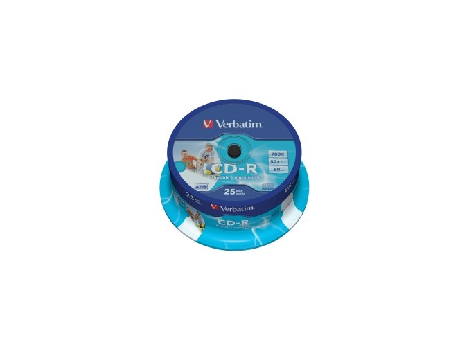 VERBATIM CD-R(25-Pack)Spindle/Printable/52x/700MB