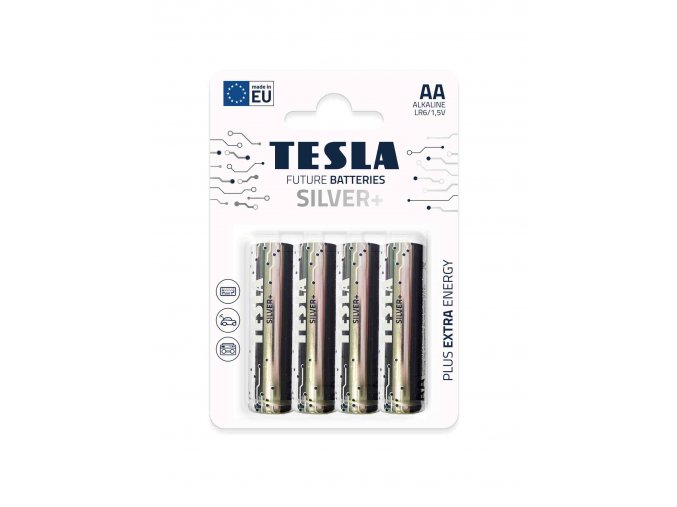 TESLA - baterie AA SILVER+, 4 ks, LR06